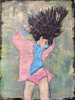 ’NOTER’ 60*80cm Acrylic/paste/  canvas