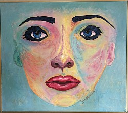 ’FACE’ 110*125 cm Akryl/pasta mdf/11kg 15000kr (89)