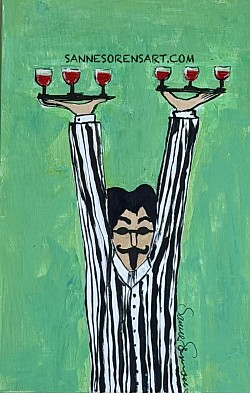 ’RAND’ 18*24 cm Acrylic/pannå 1000kr (2)