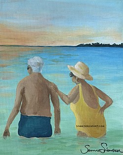’ARUBA’ 18*24cm akryl/pannå 1000kr (5)