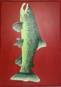 ’FISHIE’  50*60cm acrylic/canvas 5000kr (77)