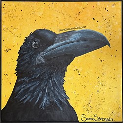 ’KRÅKANSSON’   akryl/pasta/canvas   9000kr  (84)