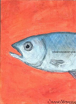 ’SILLY’ 18*24cm Acrylic/ pannå/panel 1000kr (13)
