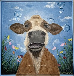 ’BUBBEL’ 50*50 cm Acrylic/ canvas 2400kr (40)