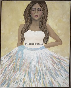 ’WOMAN’ 80*100cm Acrylic/paste/ canvas 4000kr (72)