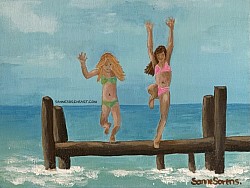 ’JUMP’ 20*30cm Acrylic/ panel/pannå 1000kr (1)
