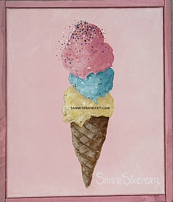 ’GELAONE’ 25*30 cm Acrylic/ paste / canvas  1500kr (65)