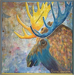 ’ELKA’ 80*80cm akryl/canvas 5000kr (69)